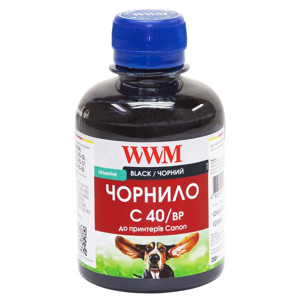 Чернила WWM CANON PG40/50/PGI5/BCI15 BlackPigment (C40/BP)
