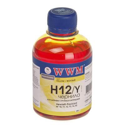 Чернила WWM HP №10/ 11/12/13/14/82 (Yellow) (H12/Y)