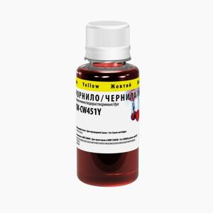 Чернила ColorWay Canon CLI-451 100мл Yellow (CW-CW451Y01)