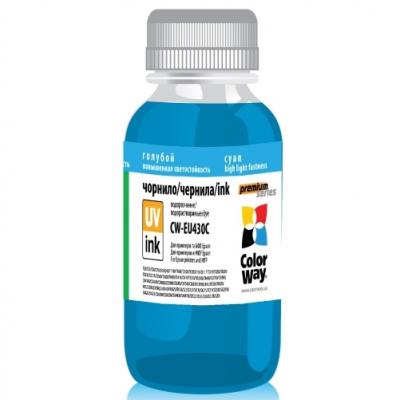 Чернила ColorWay Epson UV SX130/430 200мл Cyan (CW-EU430C02)