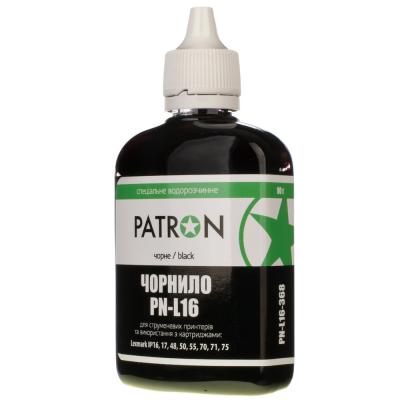 Чернила Patron LEXMARK №16 BLACK (PN-L16-368)
