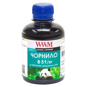 Чернила WWM Brother DCP-T300/T500W/T700W 200г Black Pigmented (B51/BP)