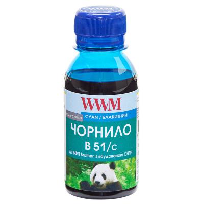 Чернила WWM Brother DCP-T300/T500W/T700W 100г Cyan Water-soluble (B51/C-2)