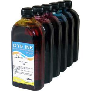 Чернила DCTec HP DJ 10/ 20/ 30/ 50/ 90/ 120/ 130 (6x500мл) (DC6-H120/500 UV Dye)