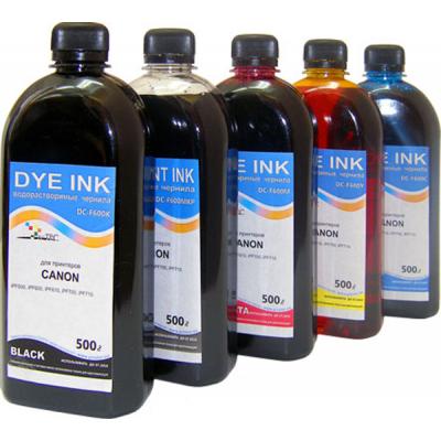 Чернила DCTec Canon F600/500 C/M/Y/Bk/MBk (5x500мл) (DC5-F600/500)