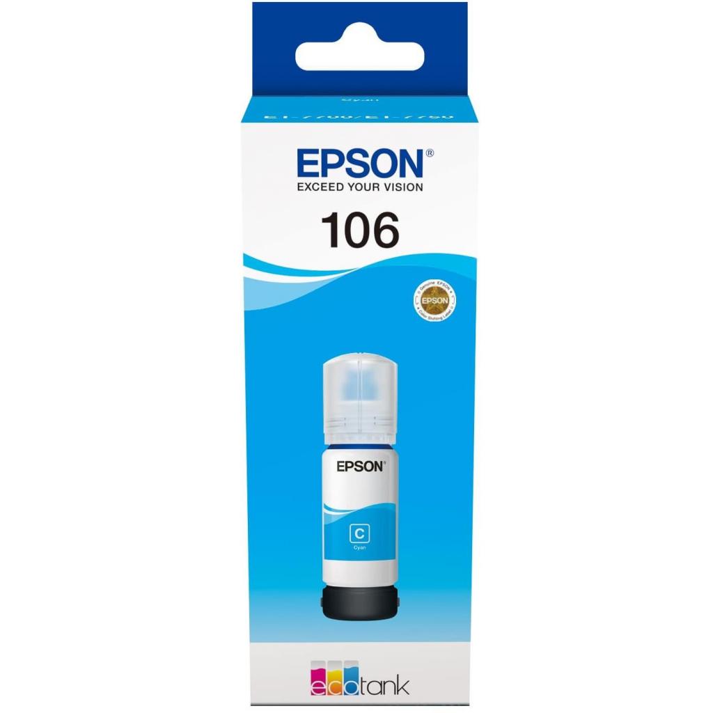 Контейнер с чернилами Epson 106 cyan (C13T00R240) Контейнер с чернилами Epson 106 cyan (C13T00R240)