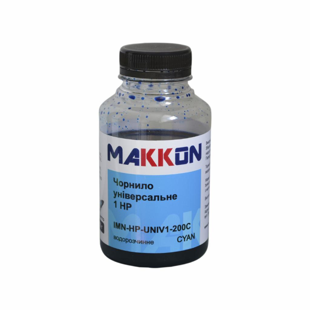 Чернила Makkon HP1 200г cyan (IMN-HP-UNIV1-200C)