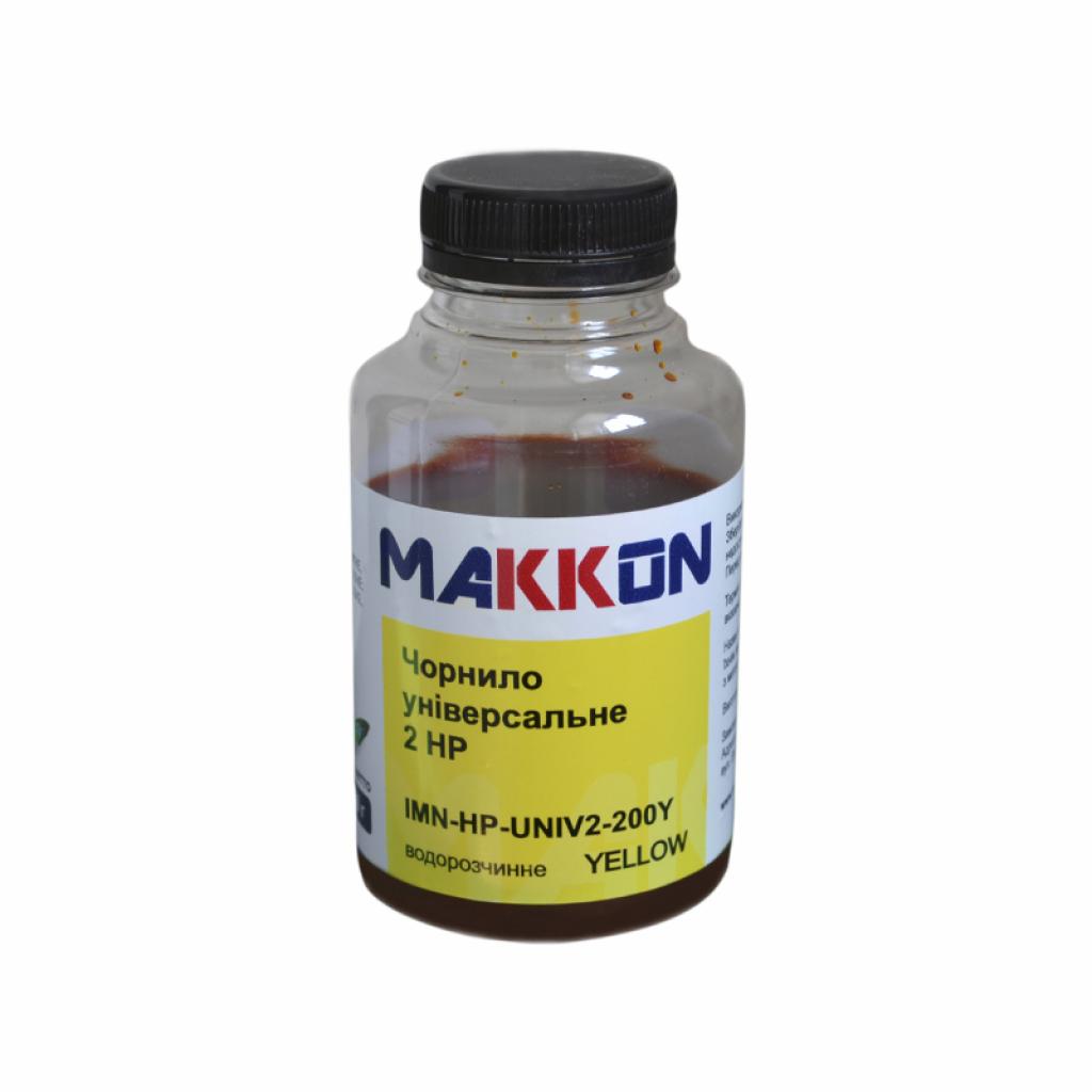 Чернила Makkon HP2 200г yellow (IMN-HP-UNIV2-200Y)