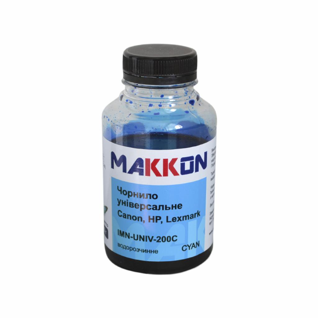 Чернила Makkon Canon/HP/Lexmark 200г cyan (IMN-UNIV-200C)