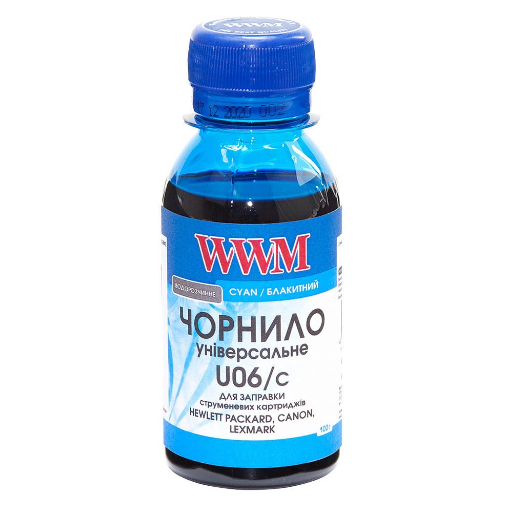 Чернила WWM Canon/HP/Lexmark 100г Cyan (U06/C-2)