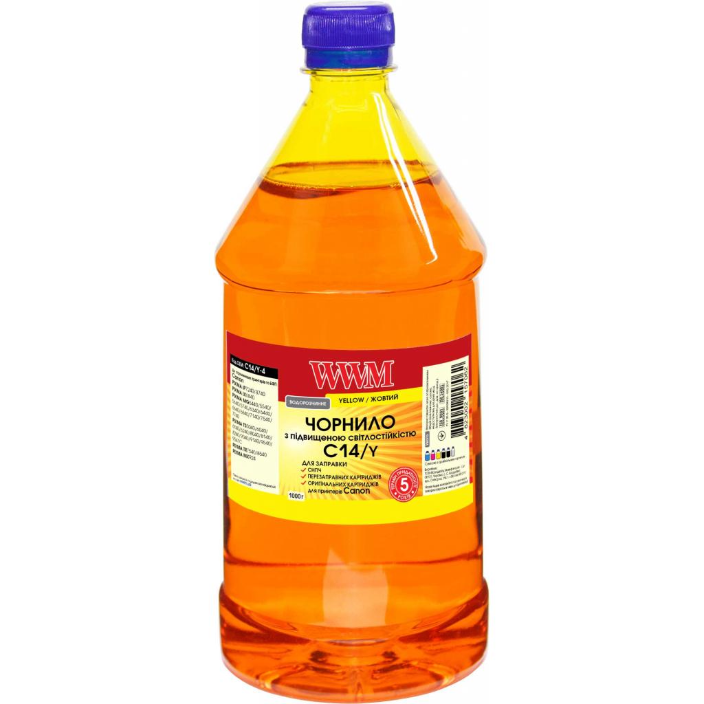Чернила WWM Canon CLI-451/CLI-470Y 1000г Yellow (C14/Y-4)