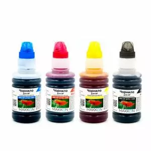 Чернила Makkon для HP Ink Tank 115/310/315/318/319, 4*100мл (KIT-HP-GT51-100)