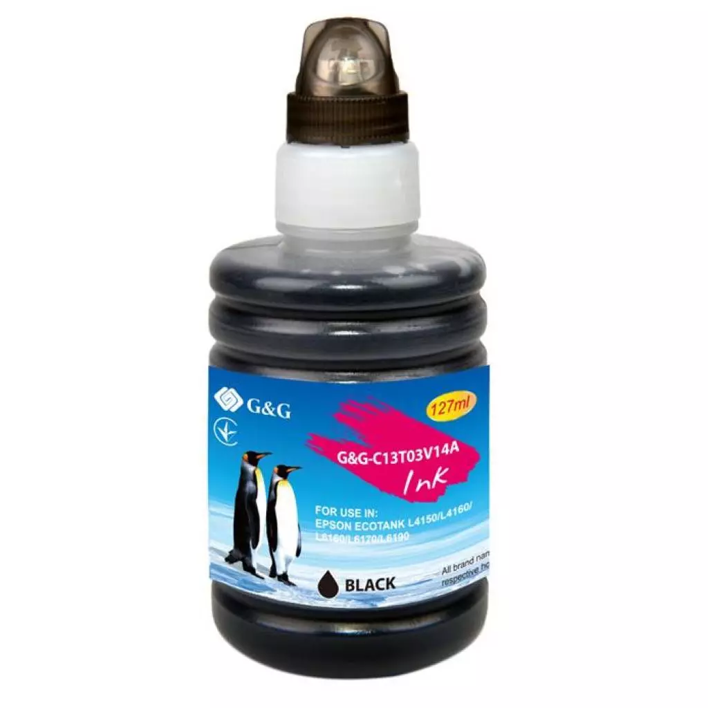 Чернила G&G Epson L4150/L4160 black, контейнер 127мл (G&G-C13T03V14A) Чернила G&G Epson L4150/L4160 black, контейнер 127мл (G&G-C13T03V14A)
