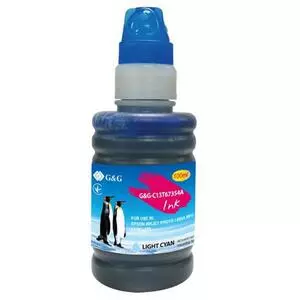 Чернила G&G Epson L800 light cyan, контейнер 100мл (G&G-C13T67354A)