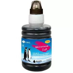 Чернила G&G Epson M100 black pig., контейнер 140мл (G&G-C13T77414A)