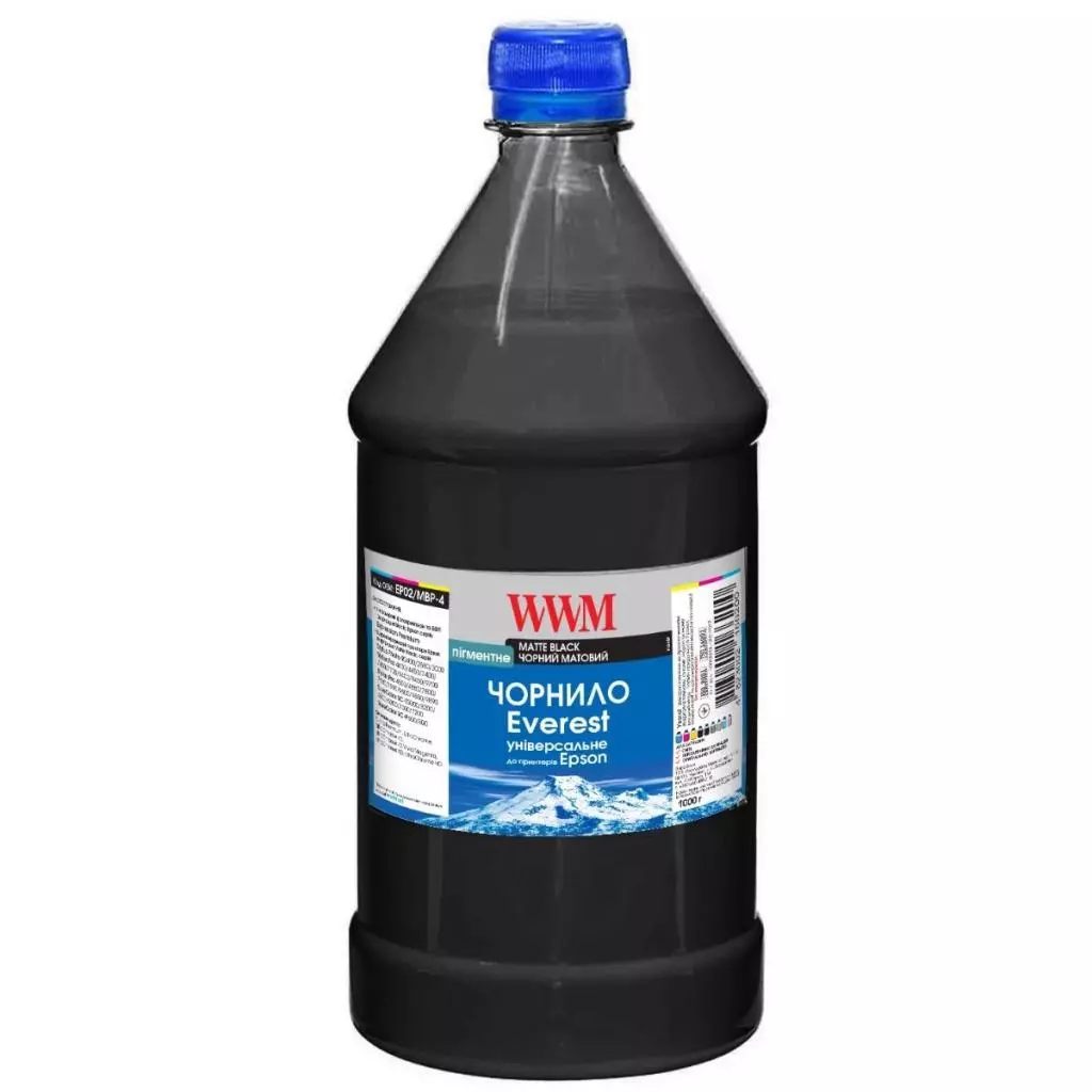 Чернила WWM EVEREST для Epson 1000г Matte Black Pigment (EP02/MBP-4)