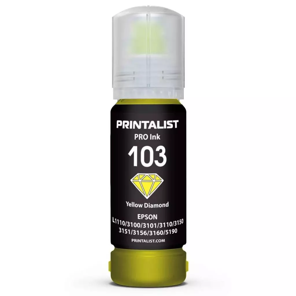 Чернила Printalist Epson L3100/3110/3150 70г Yellow (PL103Y)