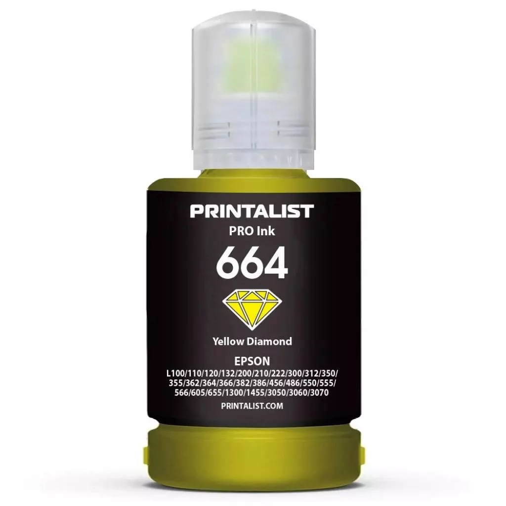 Чернила Printalist Epson L110/L210/L300 140г Yellow (PL664Y)