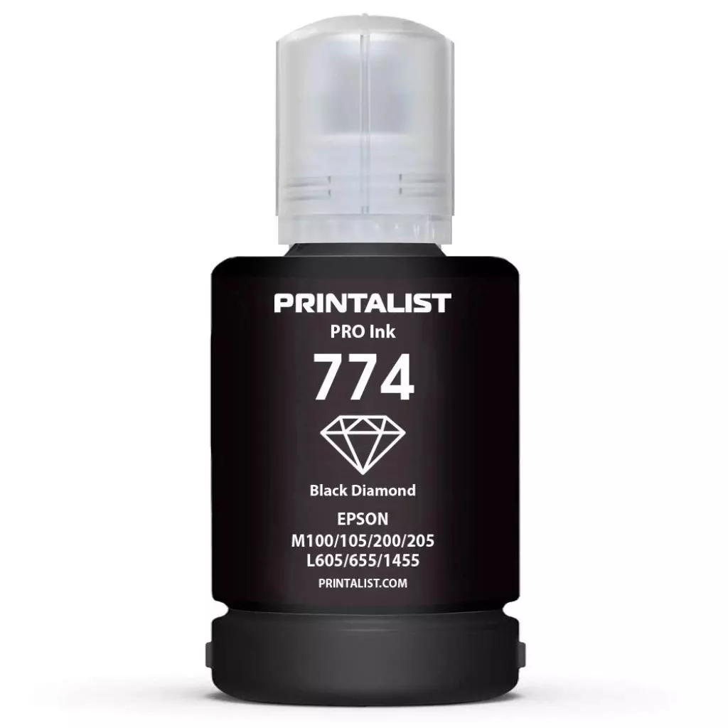 Чернила Printalist Epson M100/M200 140г Black Pigmented (PL774BP)