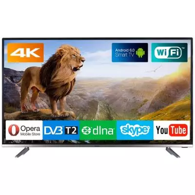 Телевизор Bravis UHD-55F6000 Smart +T2 black - 4 Телевизор Bravis UHD-55F6000 Smart +T2 black - 4