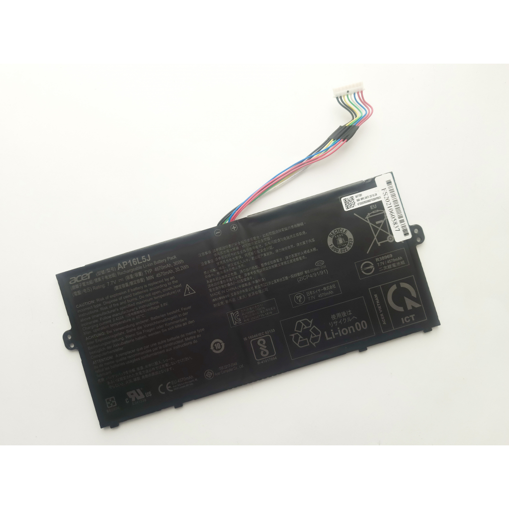 Аккумулятор для ноутбука Acer AP16L5J Swift SF514-52, 4670mAh (36Wh), 2cell, 7.7V, Li-ion (A47643) - 1