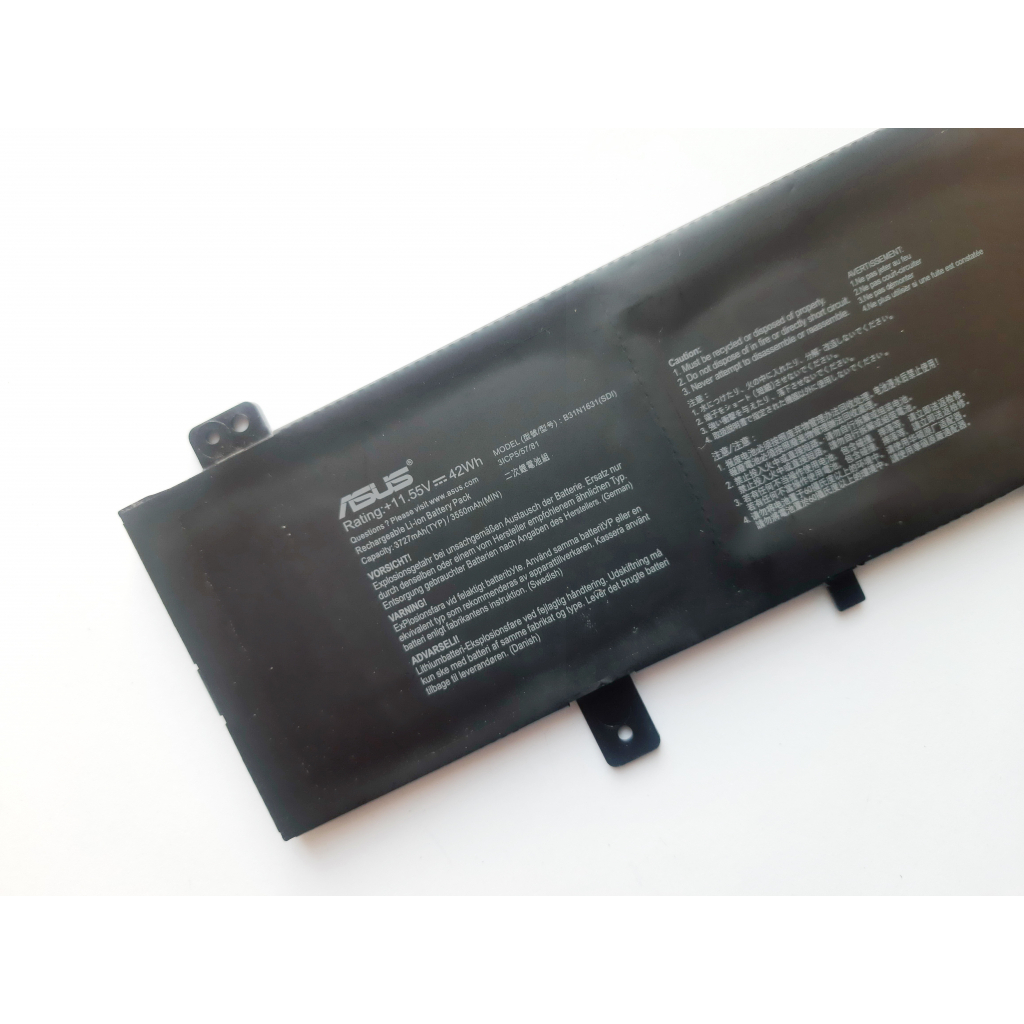 Аккумулятор для ноутбука ASUS X505 B31N1631, 3727mAh (42Wh), 3cell, 11.55V, Li-ion (A47583) - 2 Аккумулятор для ноутбука ASUS X505 B31N1631, 3727mAh (42Wh), 3cell, 11.55V, Li-ion (A47583) - 2