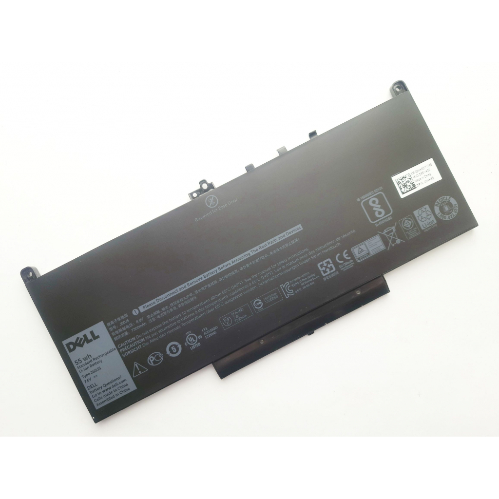 Аккумулятор для ноутбука Dell Latitude E7470 J60J5, 55Wh (7300mAh), 4cell, 7.6V, Li-ion (A47691) - 1 Аккумулятор для ноутбука Dell Latitude E7470 J60J5, 55Wh (7300mAh), 4cell, 7.6V, Li-ion (A47691) - 1