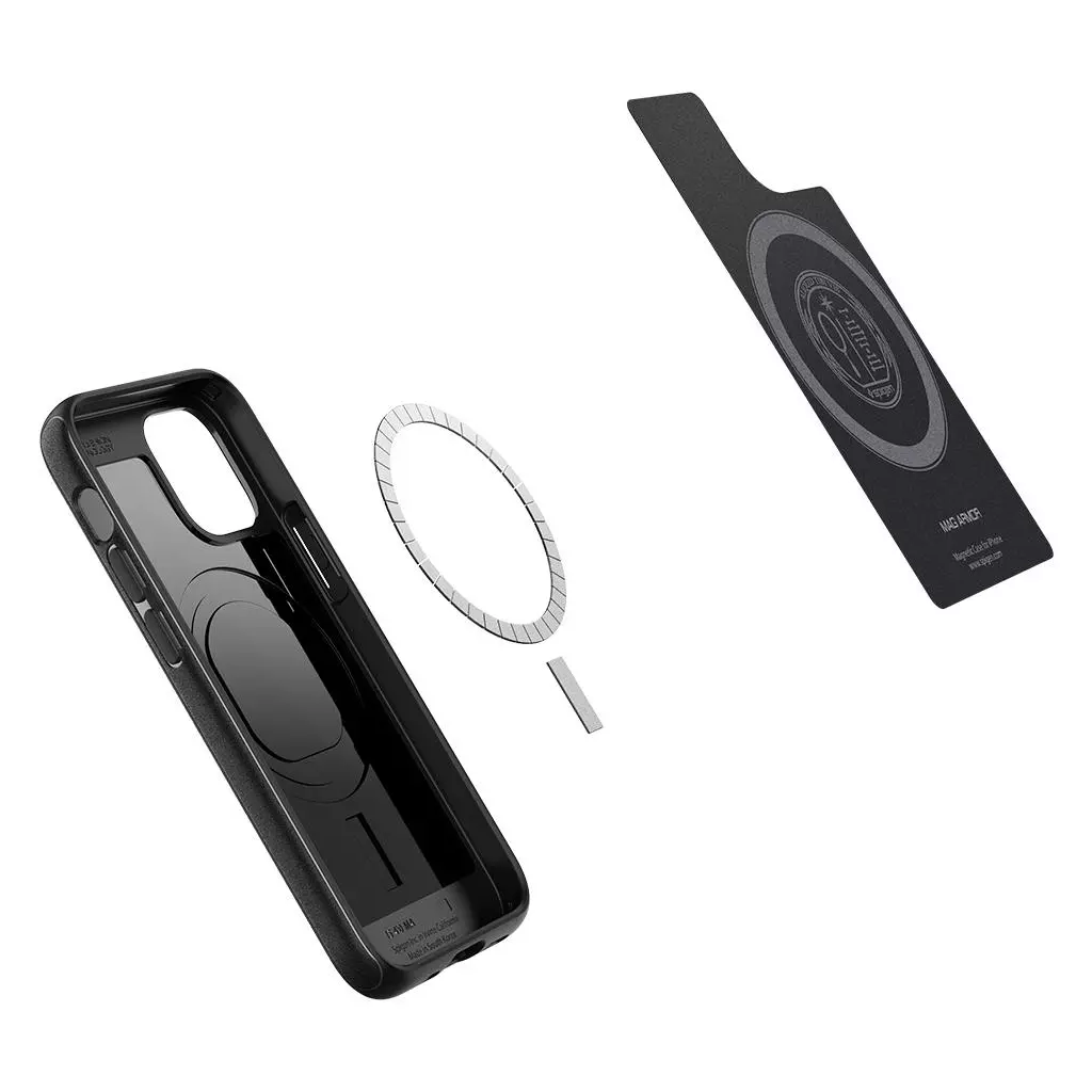 Чехол для моб. телефона Spigen Apple iPhone 12 Mini Mag Armor, Black (ACS01866) - 7 Чехол для моб. телефона Spigen Apple iPhone 12 Mini Mag Armor, Black (ACS01866) - 7