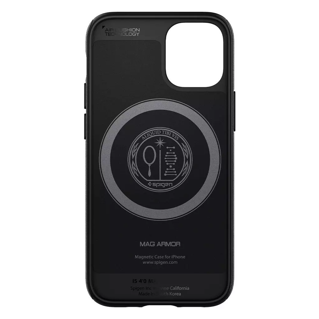 Чехол для моб. телефона Spigen Apple iPhone 12 Mini Mag Armor, Black (ACS01866) - 9 Чехол для моб. телефона Spigen Apple iPhone 12 Mini Mag Armor, Black (ACS01866) - 9