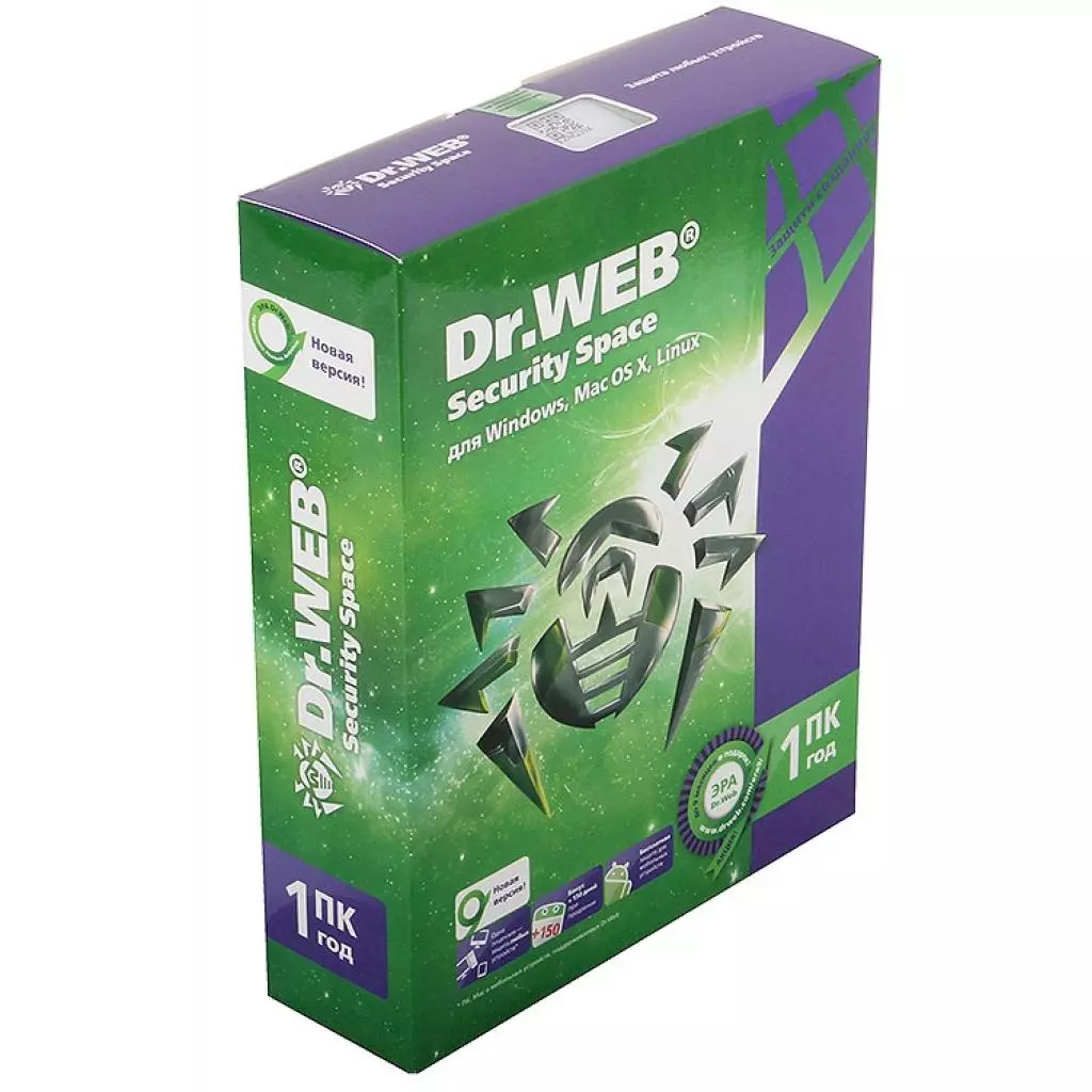 Антивирус Dr. Web Security Space 11, 1 ПК 1 год (BHW-B-12M-1-A3)