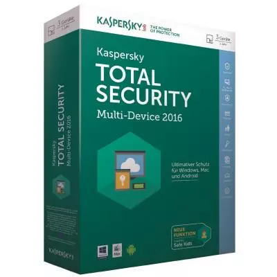 Антивирус Kaspersky Total Security (Multi-Device) 1+1 Device 1 year Base Box (KL1919OUBFS16)