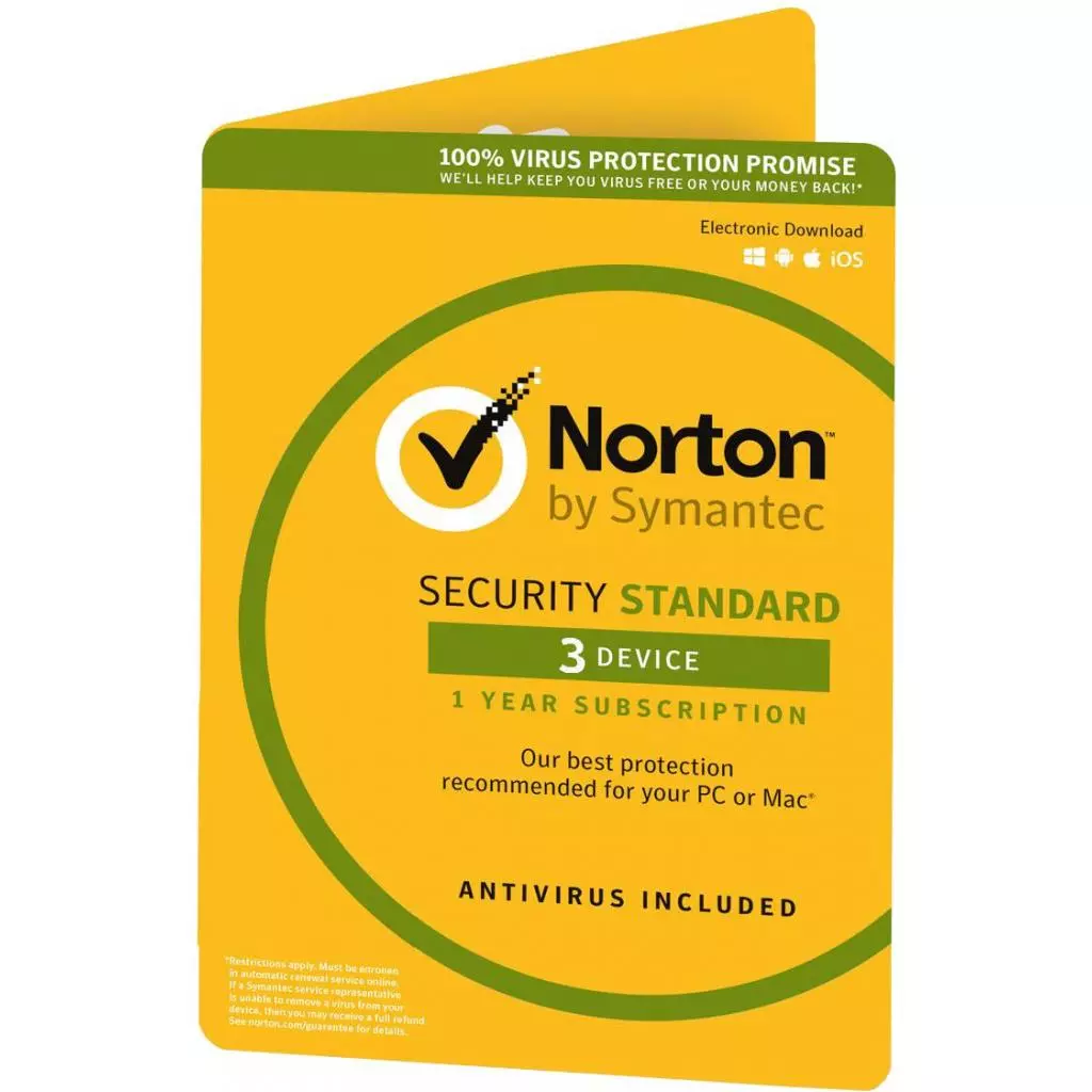Антивирус Norton by Symantec NORTON SECURITY DELUXE 3D 1 Year 3 Device ESD key (21390867)