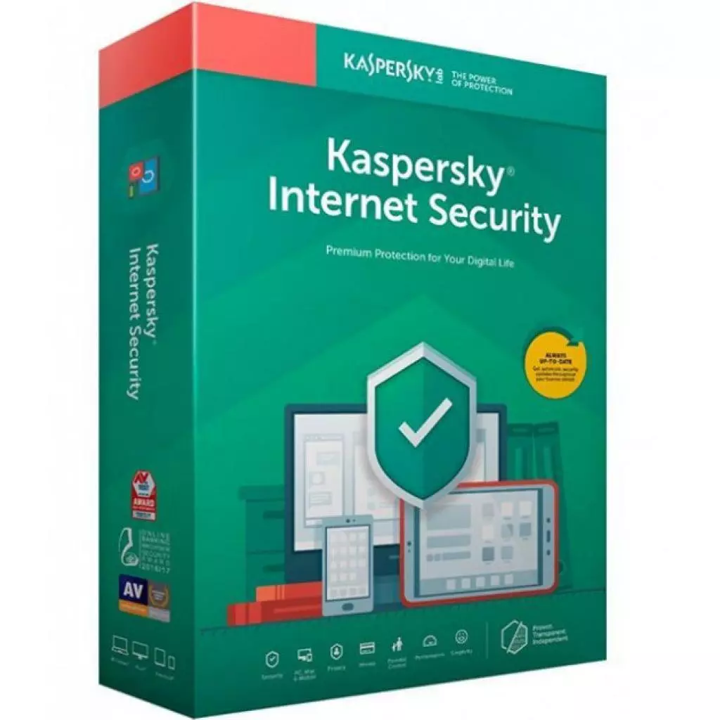 Антивирус Kaspersky Internet Security 1 ПК 2 year Base License Eastern Europe Ed (KL1939OCADS)