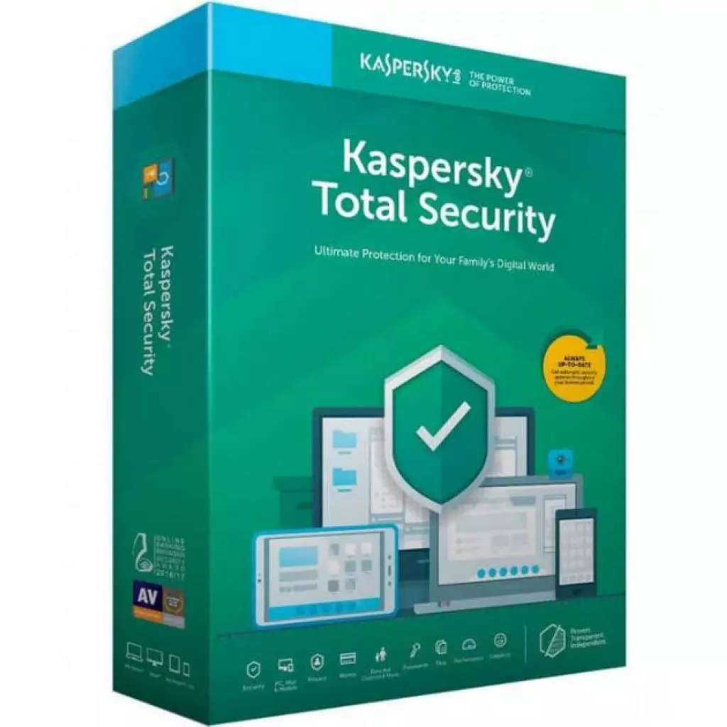 Антивирус Kaspersky Total Security 2 ПК 1 year Renewal License, 1-Account KPM / (KL1949OCBFR)