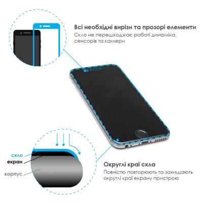Стекло защитное ADPO для Apple iPhone 6 (4,7") (черное) 3D (1283126472206) - 2 Стекло защитное ADPO для Apple iPhone 6 (4,7") (черное) 3D (1283126472206) - 2