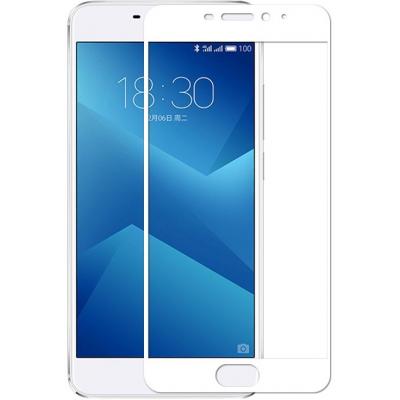 Стекло защитное Auzer для Meizu M5 White Full Cover (AG-MM5WFC) - 2