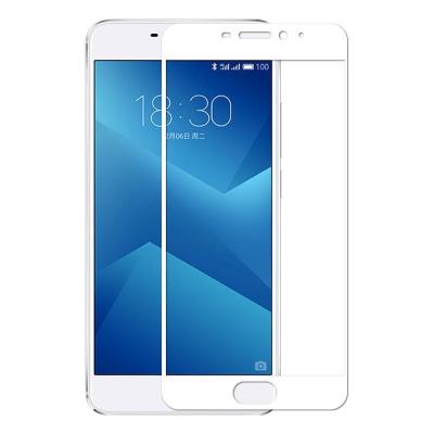 Стекло защитное MakeFuture для Meizu M5 Note White Full Cover (MGFC-MM5NW) - 2