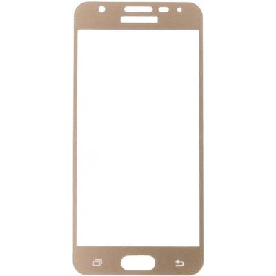 Стекло защитное Dengos для Samsung Galaxy J5 Prime (G570) gold wiht frame (TGR - 16) - 1