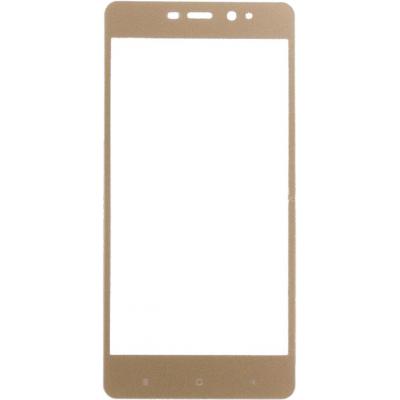 Стекло защитное Dengos для Xiaomi Redmi 4/4 Pro gold wiht frame (TGR - 10) - 1