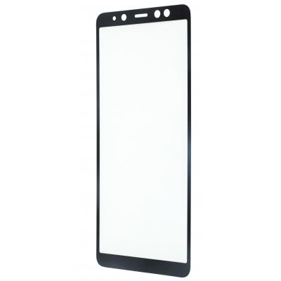 Стекло защитное Drobak для Samsung Galaxy A8+ 2018 Full screen 3D/4D Black (501603) - 1