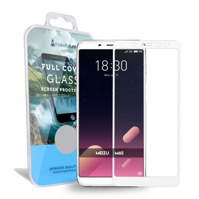 Стекло защитное MakeFuture для Meizu M6S White Full Cover (MGFC-MM6SW) - 4