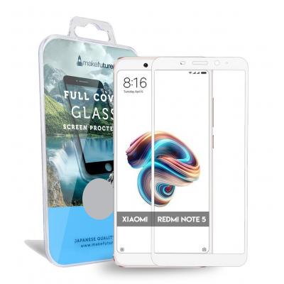 Стекло защитное MakeFuture для Xiaomi Redmi Note 5 White Full Cover (MGFC-XRN5W) - 4