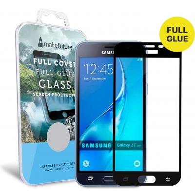Стекло защитное MakeFuture для Samsung J3 2017 (J330) Black Full Cover Full Glue (MGFCFG-SJ330B) - 4