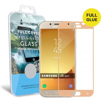 Стекло защитное MakeFuture для Samsung J5 2017 (J530) Gold Full Cover Full Glue (MGFCFG-SJ530G) - 4