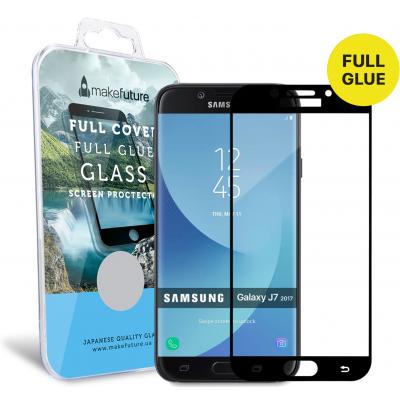 Стекло защитное MakeFuture для Samsung J7 2017 (J730) Black Full Cover Full Glue (MGFCFG-SJ730B) - 4