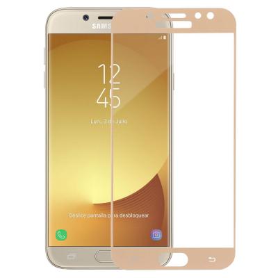 Стекло защитное MakeFuture для Samsung J7 2017 (J730) Gold Full Cover Full Glue (MGFCFG-SJ730G) - 3