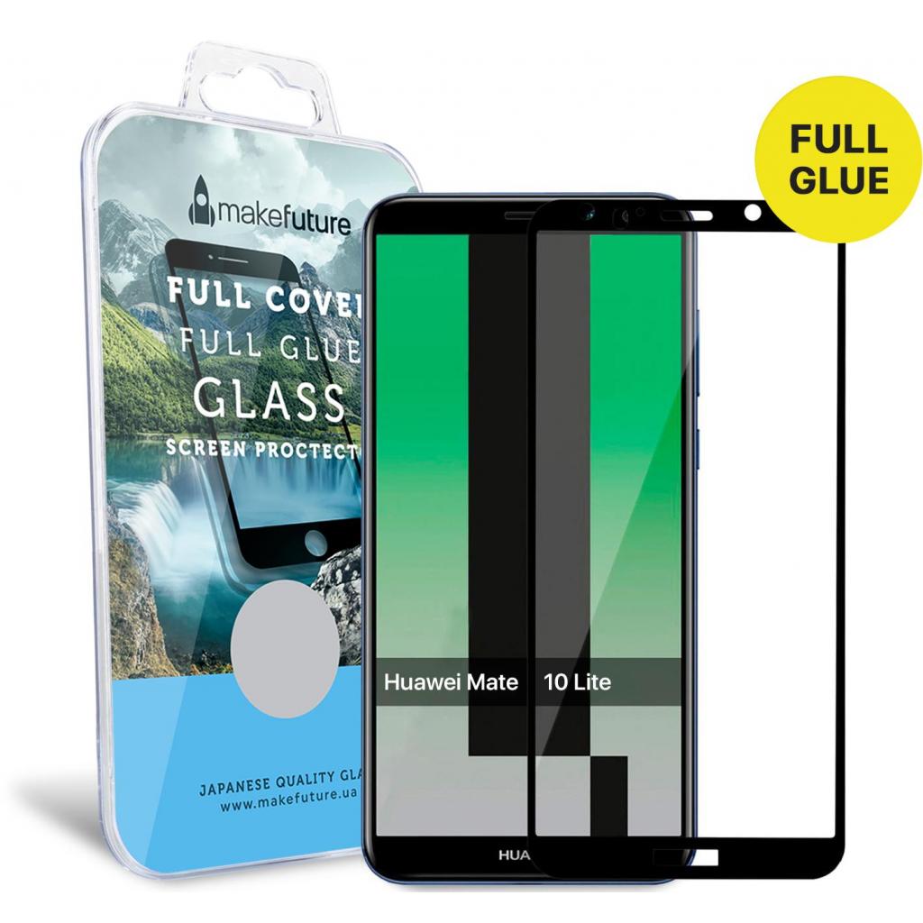 Стекло защитное MakeFuture для Huawei Mate 10 Lite Black Full Cover Full Glue (MGFCFG-HUM10LB) - 4