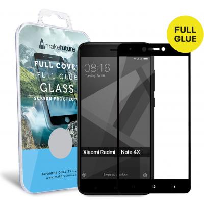 Стекло защитное MakeFuture для Xiaomi Redmi Note 4X Black Full Cover Full Glue (MGFCFG-XRN4XB) - 4