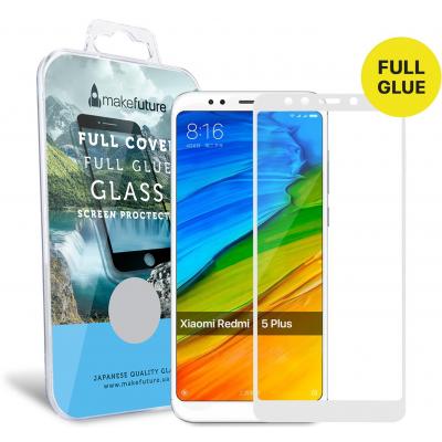 Стекло защитное MakeFuture для Xiaomi Redmi 5 Plus White Full Cover Full Glue (MGFCFG-XR5PW) - 4
