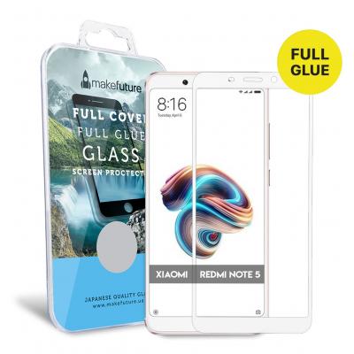 Стекло защитное MakeFuture для Xiaomi Redmi Note 5 White Full Cover Full Glue (MGFCFG-XRN5W) - 4